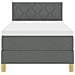 Letto con Rete con Materasso & LED Grigio Scuro 90x200 cm Tessuto - Foto miniatura 8