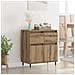 Credenza con cassetto Rovere artigianale 60 x 35 x 70 cm - Foto miniatura 2