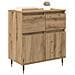 Credenza con cassetto Rovere artigianale 60 x 35 x 70 cm - Foto miniatura 3