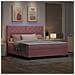 Letto a molle con materasso con led Rosa 180 x 200 cm Velluto - Foto miniatura 5