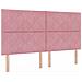 Letto a molle con materasso con led Rosa 180 x 200 cm Velluto - Foto miniatura 7