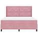 Letto a molle con materasso con led Rosa 180 x 200 cm Velluto - Foto miniatura 8
