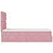 Struttura Letto Pouf con Materassi Rosa 90x190 cm in Velluto - Foto miniatura 8