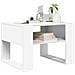 Tavolino da salotto Bianco 66 x 53 x 45 cm Legno multistrato - Foto miniatura 3