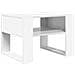 Tavolino da salotto Bianco 66 x 53 x 45 cm Legno multistrato - Foto miniatura 7