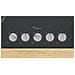 Serie 6 PPQ7A6I15 Piano cottura a gas 75 cm 5 fuochi Vetro Nero - Foto miniatura 4