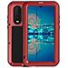Cover per P30 - Silicone+Vidrio+Metallo, Rosso, Antiurto - Foto miniatura 1