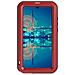 Cover per P30 - Silicone+Vidrio+Metallo, Rosso, Antiurto - Foto miniatura 2