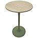 Tavolo Bar Alaska Rotondo In Mdf E Ferro Verde E Crema Ø60x106 Cm - Foto miniatura 2