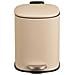 Pattumiera A Pedale Lodi In Metallo Beige Soft Close 3 Litri - Foto miniatura 2