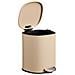 Pattumiera A Pedale Lodi In Metallo Beige Soft Close 3 Litri - Foto miniatura 3