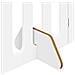 Recinto pieghevole per animali 2 pcs Bianco 100,5 x 38 x 70 cm - Foto miniatura 6