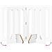 Recinto pieghevole per animali 2 pcs Bianco 100,5 x 38 x 70 cm - Foto miniatura 7