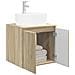 Mobile Lavabo da Parete Rovere Sonoma 49,5 x 44,5 x 65 cm - Foto miniatura 2