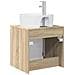 Mobile Lavabo da Parete Rovere Sonoma 49,5 x 44,5 x 65 cm - Foto miniatura 4
