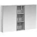 Set di Armadi da Bagno con lo scaffale 3 pcs 80 x 10,5 x 50 cm - Foto miniatura 1