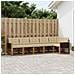 Set di divani da esterno con cuscino 6 pcs Naturale e Beige - Foto miniatura 2
