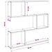 Scaffale da parete Rovere Sonoma 80 x 12 x 79,5 cm - Foto miniatura 9