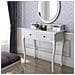 Tavolino Da Trucco Moderno Mobiletto Make Up Bianco - Foto miniatura 3