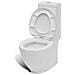 Set Di Bidet & Toilette In Ceramica Bianca - Foto miniatura 6