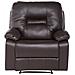 Poltrona Reclinabile In Pelle Sintetica Marrone Bergen - Foto miniatura 15