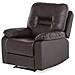 Poltrona Reclinabile In Pelle Sintetica Marrone Bergen - Foto miniatura 19