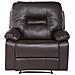 Poltrona Reclinabile In Pelle Sintetica Marrone Bergen - Foto miniatura 23