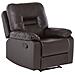 Poltrona Reclinabile In Pelle Sintetica Marrone Bergen - Foto miniatura 17