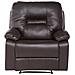 Poltrona Reclinabile In Pelle Sintetica Marrone Bergen - Foto miniatura 9