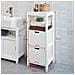 Armadietto Terra Da Bagno, mobiletto Salvaspazio, Bianco, frg127-w, it - Foto miniatura 7