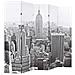 Paravento Pieghevole 200x170 cm Stampa New York Bianco e Nero - Foto miniatura 3