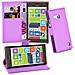 Custodia Compatibile Con Nokia Lumia 730 In Violetta Ametista - Coperchio Protettiva Con Chiusura Magnetica, Funzione Stand E Tasca Per Le Carte - Foto miniatura 1