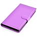 Custodia Compatibile Con Nokia Lumia 730 In Violetta Ametista - Coperchio Protettiva Con Chiusura Magnetica, Funzione Stand E Tasca Per Le Carte - Foto miniatura 2