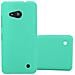 Custodia Compatibile Con Nokia Lumia 550 In Frosty Verde - Hard Case Coperchio Protettivo In Frosted Look Contro I Graffi E Gli Urti - Foto miniatura 1