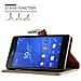 Custodia Compatibile Con Sony Xperia Z3 In Marrone Cappuccino - Coperchio Protettiva Con Chiusura Magnetica, Funzione Stand E Tasca Per Le Carte - Foto miniatura 3