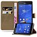 Custodia Compatibile Con Sony Xperia Z3 In Marrone Cappuccino - Coperchio Protettiva Con Chiusura Magnetica, Funzione Stand E Tasca Per Le Carte - Foto miniatura 4