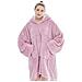 Oversize Con Cappuccio Blanket Felpa The Original Sherpa Gigante Pullover Con Grande Tasca Frontale Morbida Accogliente Caldo E Confortevole Della Novit Con Cappuccio 1 Size Fits All Tv-coperta Per Uomo Donna Adolescenti Bambini - Foto miniatura 4