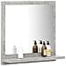 Specchio Da Bagno Grigio Cemento 40x10,5x37 Cm In Truciolato - Foto miniatura 3