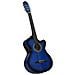 Chitarra Classica Western con Equalizzatore e 6 Corde Blu - Foto miniatura 1