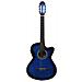 Chitarra Classica Western con Equalizzatore e 6 Corde Blu - Foto miniatura 3