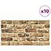 Pannelli Murali 3D con Design Mattoni Sabbia Scuro 10 pz EPS - Foto miniatura 8