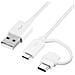 EP-DG930, 2.0/3.0 (3.1 Gen 1) , USB A, Micro-USB B / USB C, Maschio / maschio, Dritto, Dritto - Foto miniatura 3
