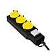 Lps253 Prolunghe E Multiple 1,5 M 3 Presa (e) Ac Esterno Nero, Giallo - Foto miniatura 3