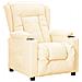 Poltrona Reclinabile A Rialzo Crema In Similpelle - Foto miniatura 2