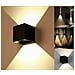 Applique Led Luce Calda Faretto Da Parete Per Esterno Interno 12 W 3000k Ip65 Es46nc - Foto miniatura 2