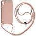Cover Semirigida Per Iphone Xr Cordino Nylon 80 Cm Rosa Chiaro - Foto miniatura 1