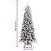 Albero Di Natale Artificiale Con Neve Floccata 240 Cm Pvc E Pe - Foto miniatura 3