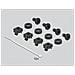 DeLOCK Spazzola a strip da 10? per la gestione dei cavi con piastra di supporto per cavi 1U nera, Pannello spazzolato, Nero, Metallo, Nylon, 1U, 25,4 cm (10"), 92 mm - Foto miniatura 4