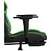 Sedia Da Gaming Con Poggiapiedi Nero E Verde In Similpelle - Foto miniatura 6