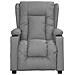 Poltrona Elettrica Reclinabile Massaggio Grigia In Similpelle - Foto miniatura 3
